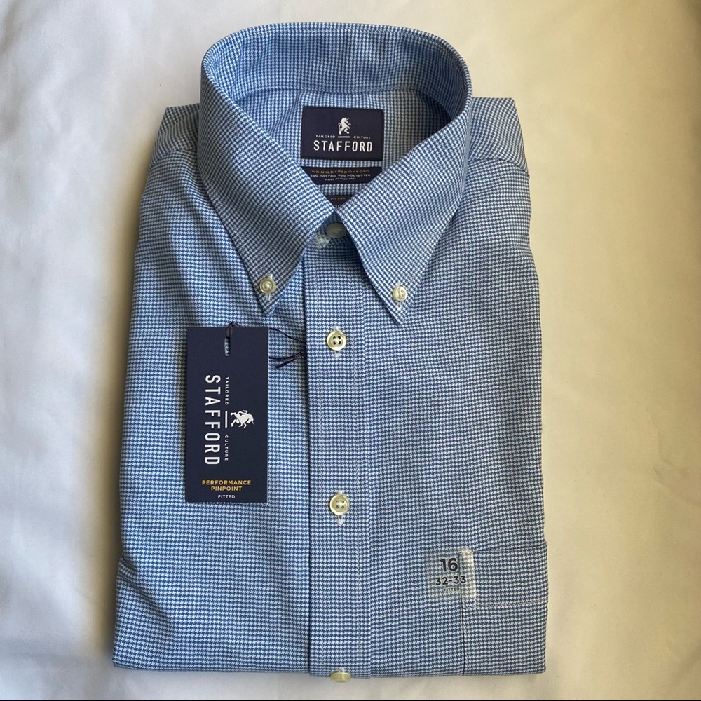Stafford - Fitted Dress Shirt - 16 32/33